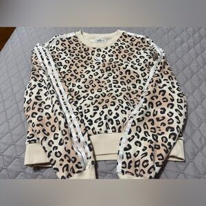 Adidas Originals Leopard Trefoil Crew Sweatshirt